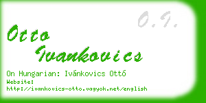 otto ivankovics business card